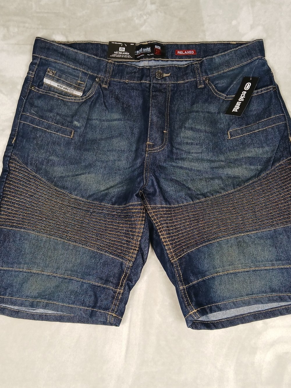 Ecko Unltd Denim Shorts 38 Men's 769 Relaxed NWT New Dark Wash